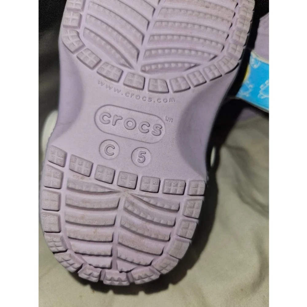 Peppa Pig Crocs Clogs Shoes Size C5 Purple